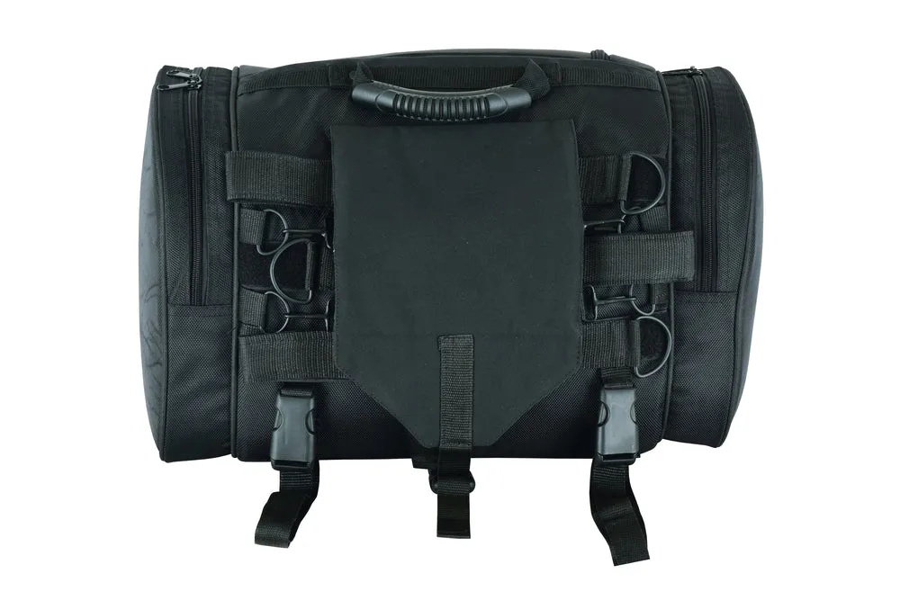 DS333 Reflective Piping Sissy Bar Carry Bag