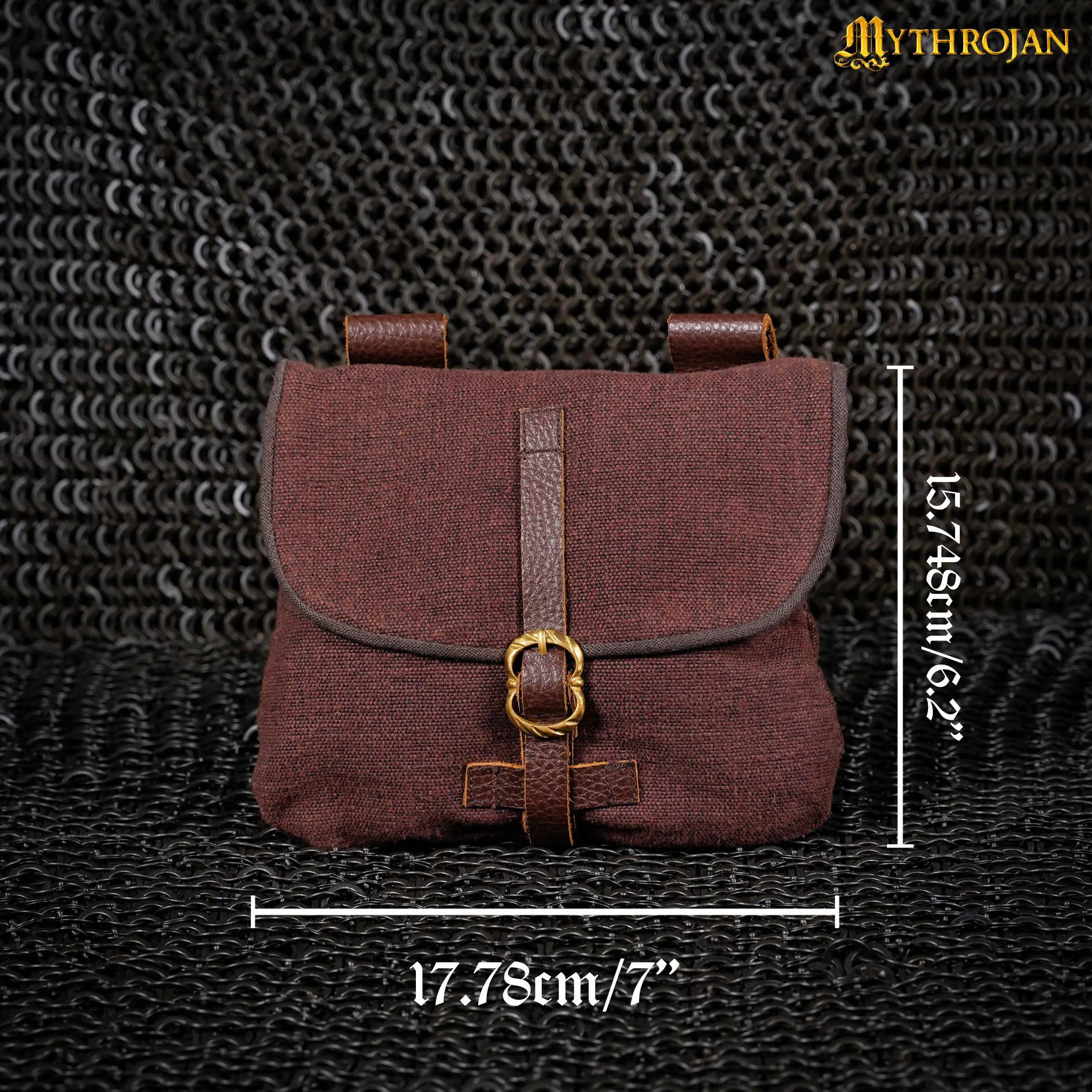Fabric Medieval Bag - Brown