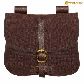 Fabric Medieval Bag - Brown