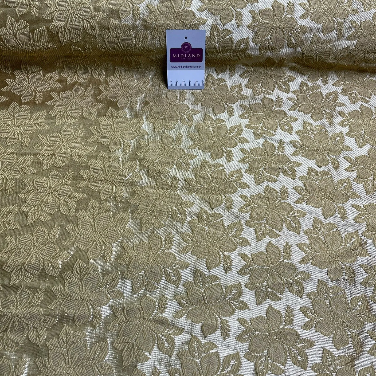 Floral Indian Brocade dress waistcoat fabric M1501 Mtex