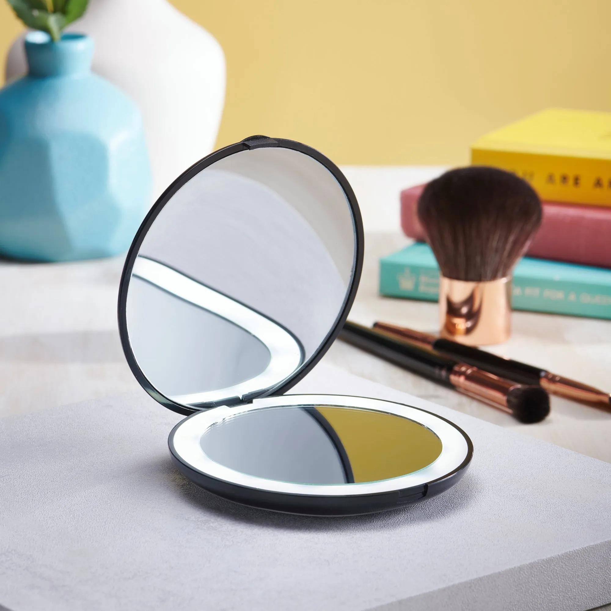 Foldable Compact LED Mirror