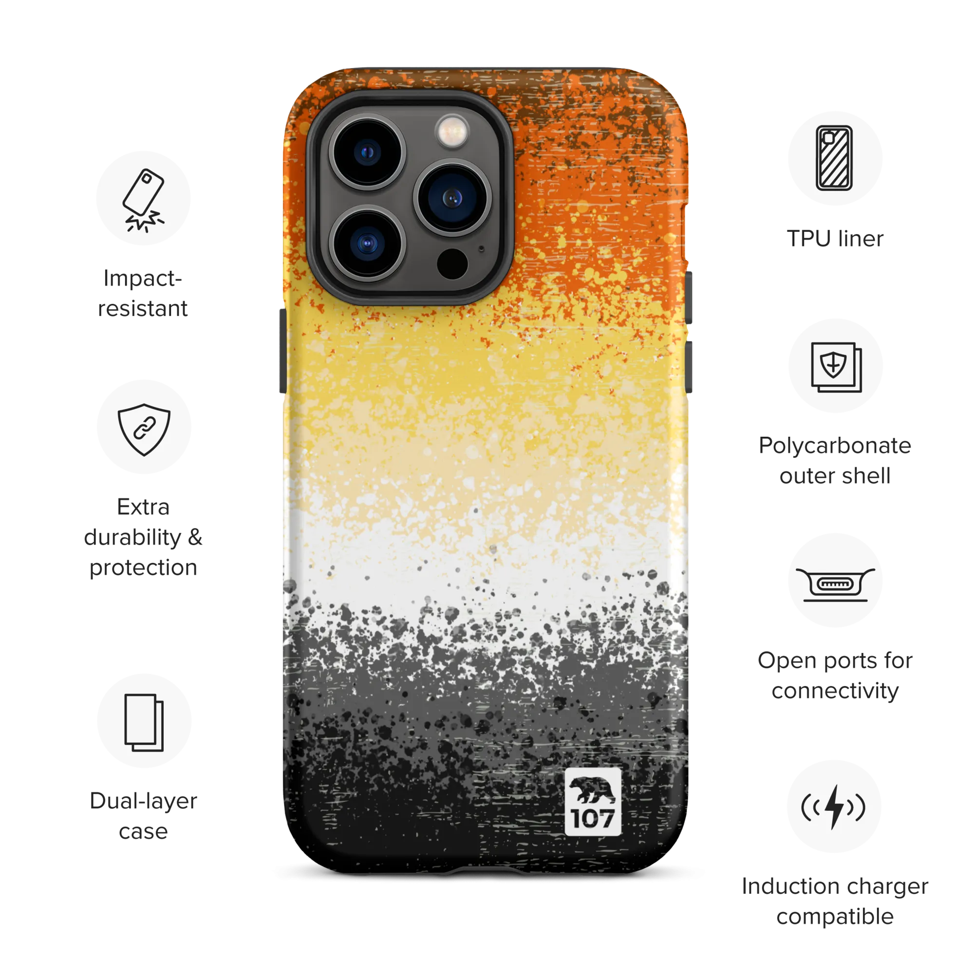 Gay Bear Pride Vintage Tough Case for iPhone®