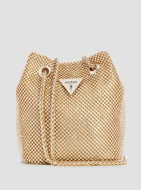 Gold Lua Pouch Crossbody Bag