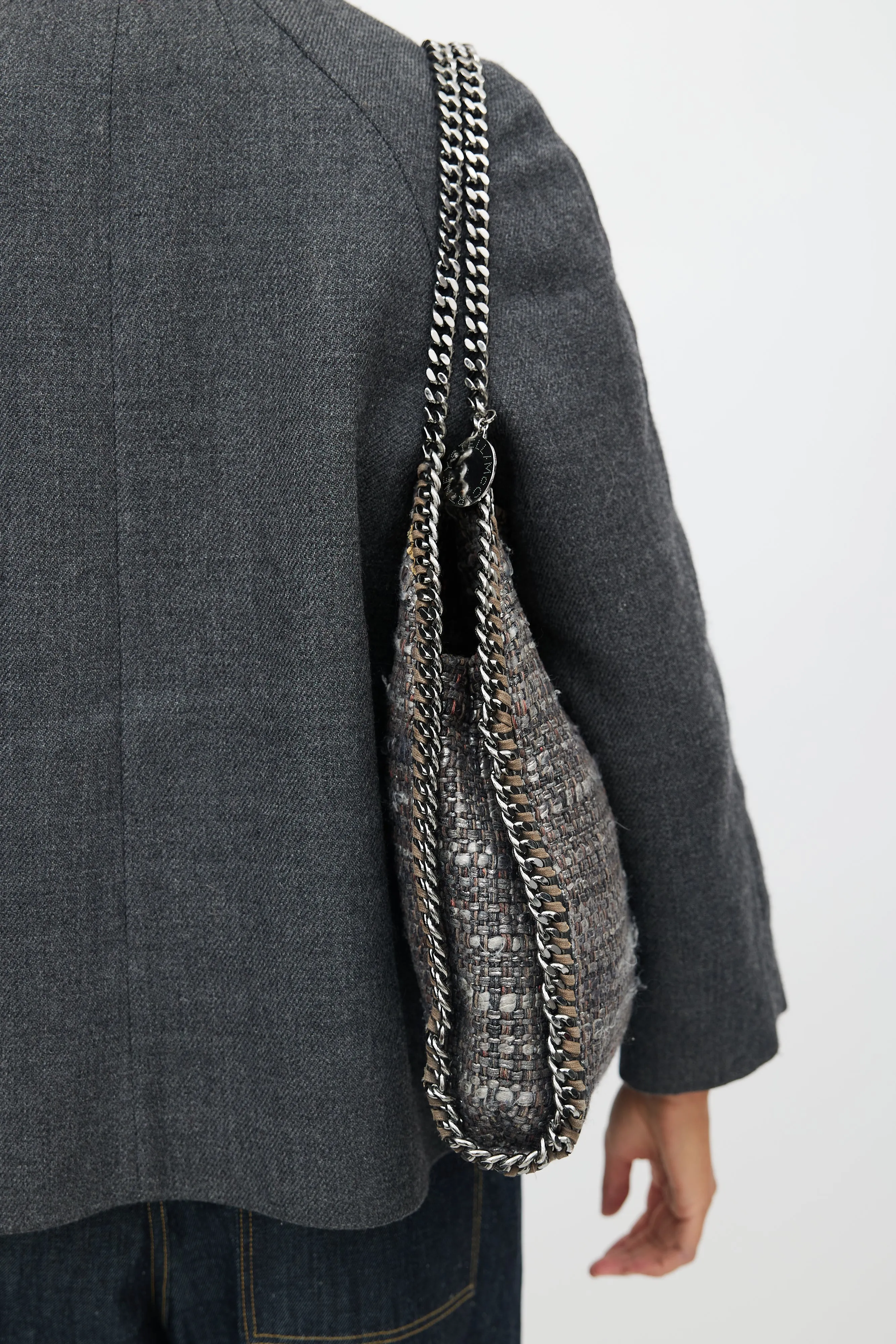 Grey Tweed Falabella Bag