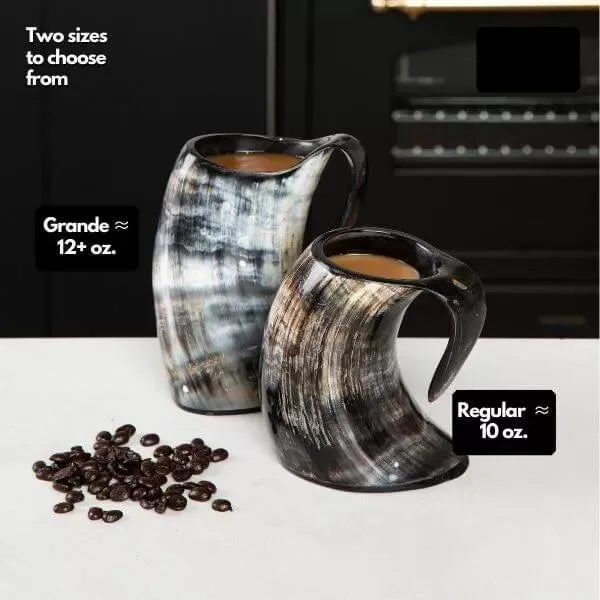 Hot Coffee Drinking Horn