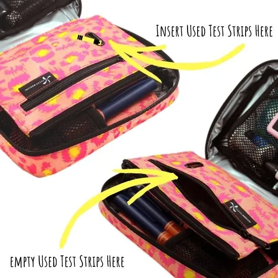 Insulated Diabetes Organizer- Wild Pink