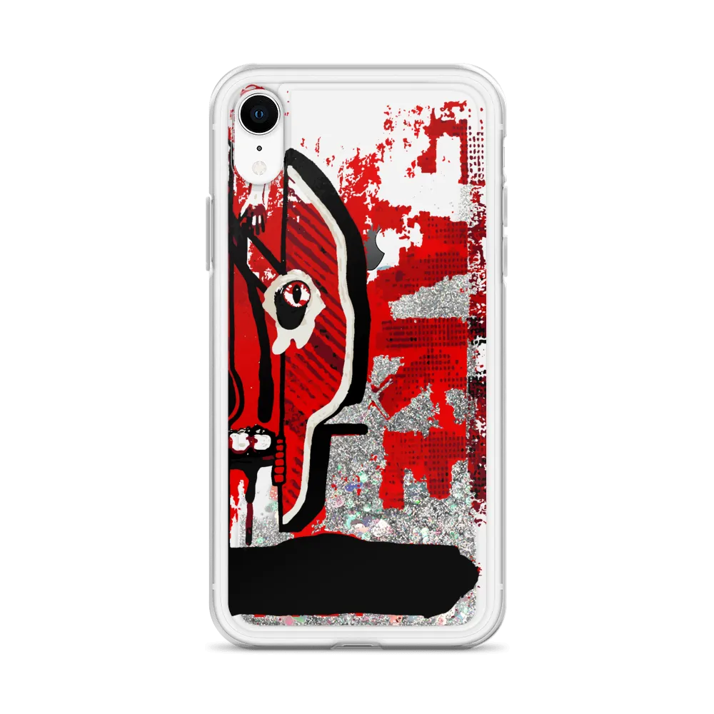Kiss Me, Kill Me Liquid Glitter iPhone Case