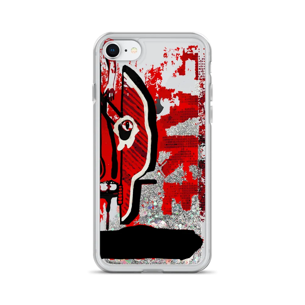 Kiss Me, Kill Me Liquid Glitter iPhone Case