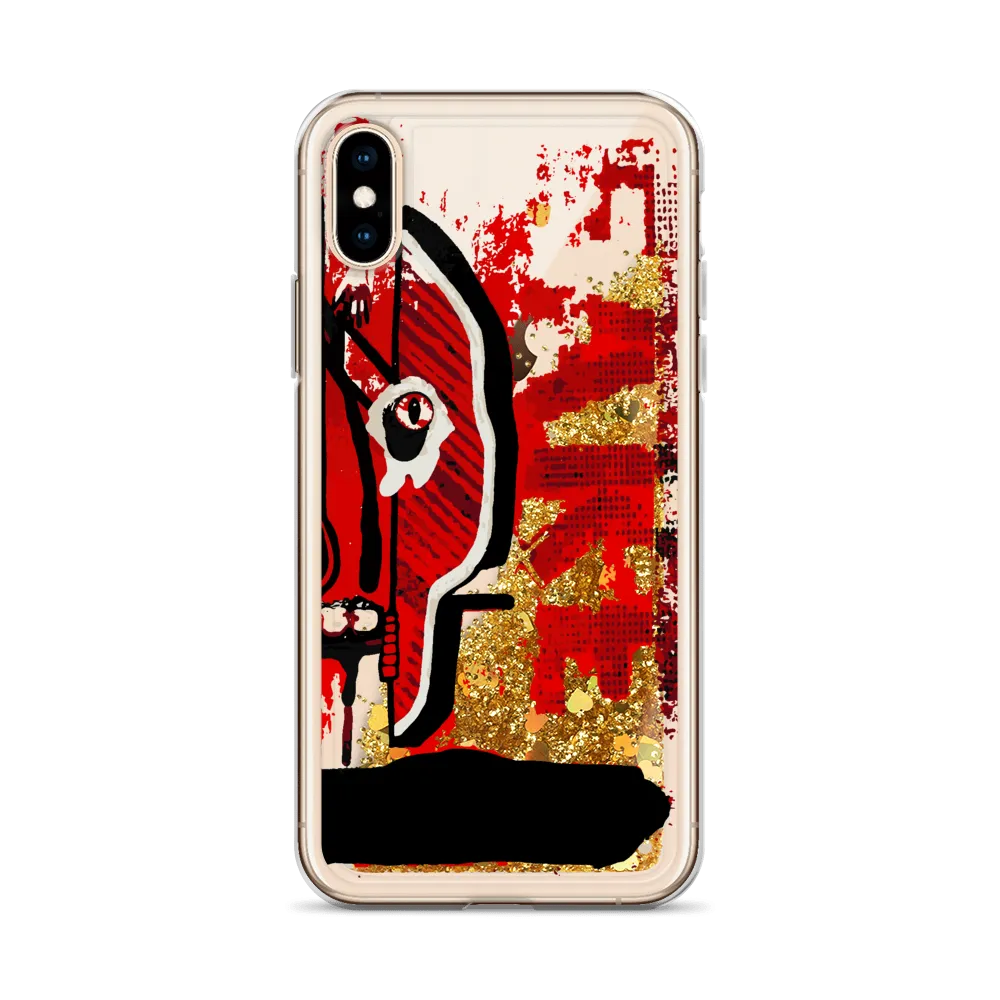 Kiss Me, Kill Me Liquid Glitter iPhone Case