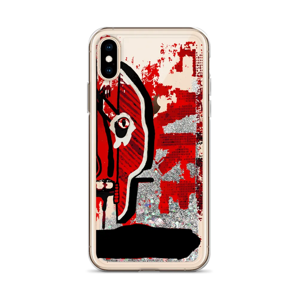 Kiss Me, Kill Me Liquid Glitter iPhone Case