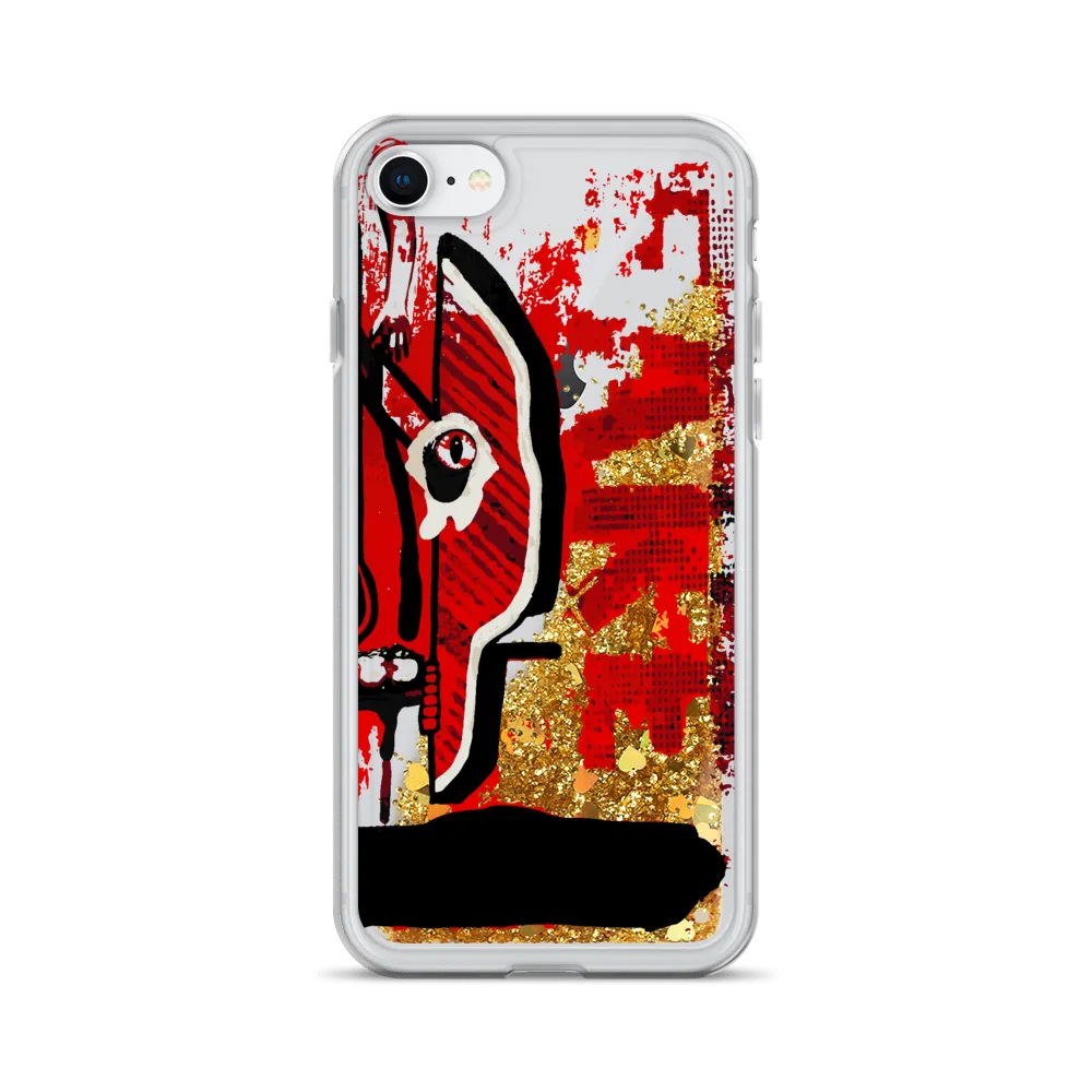 Kiss Me, Kill Me Liquid Glitter iPhone Case