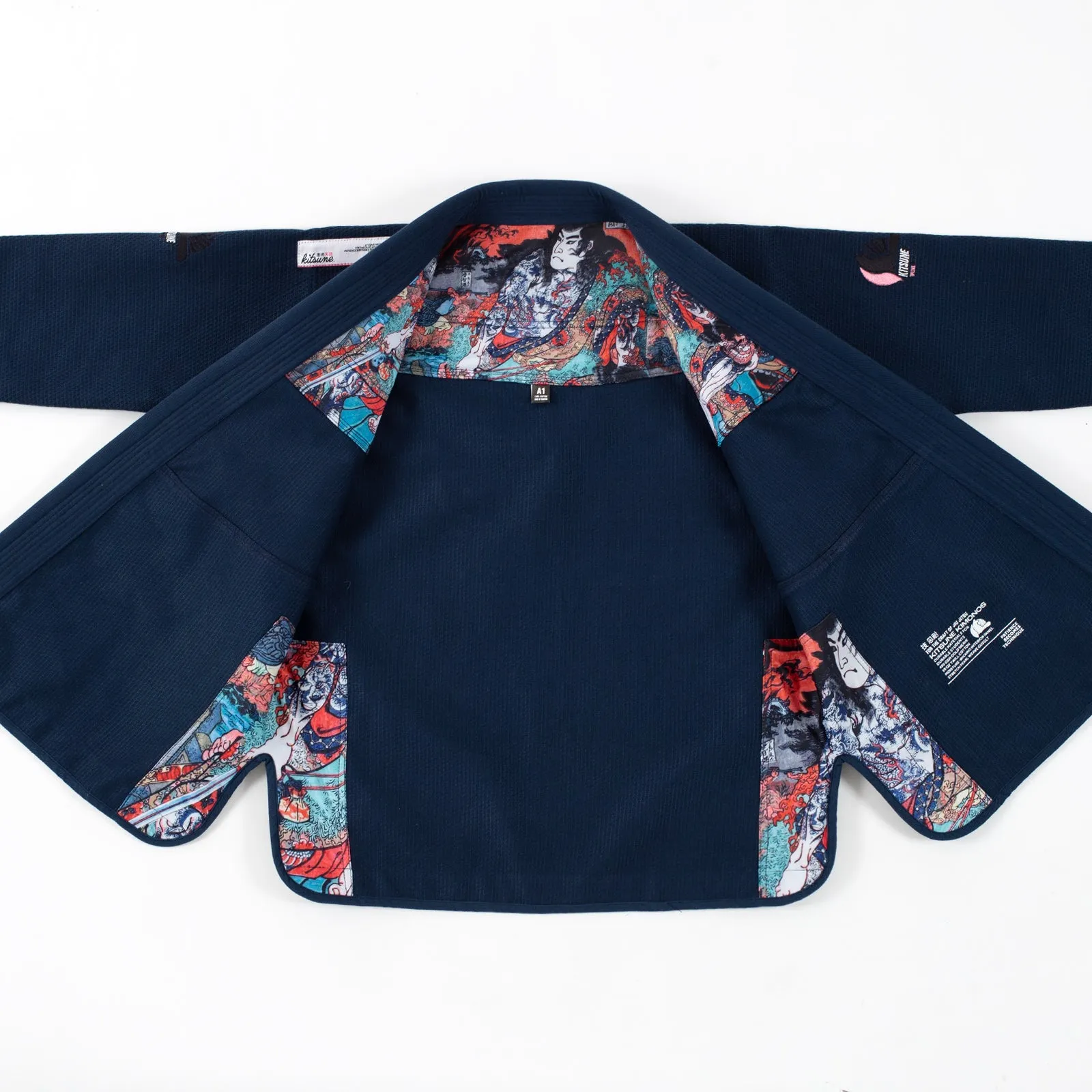 Kitsune "Red Skies" Women's BJJ Gi - Navy Blue