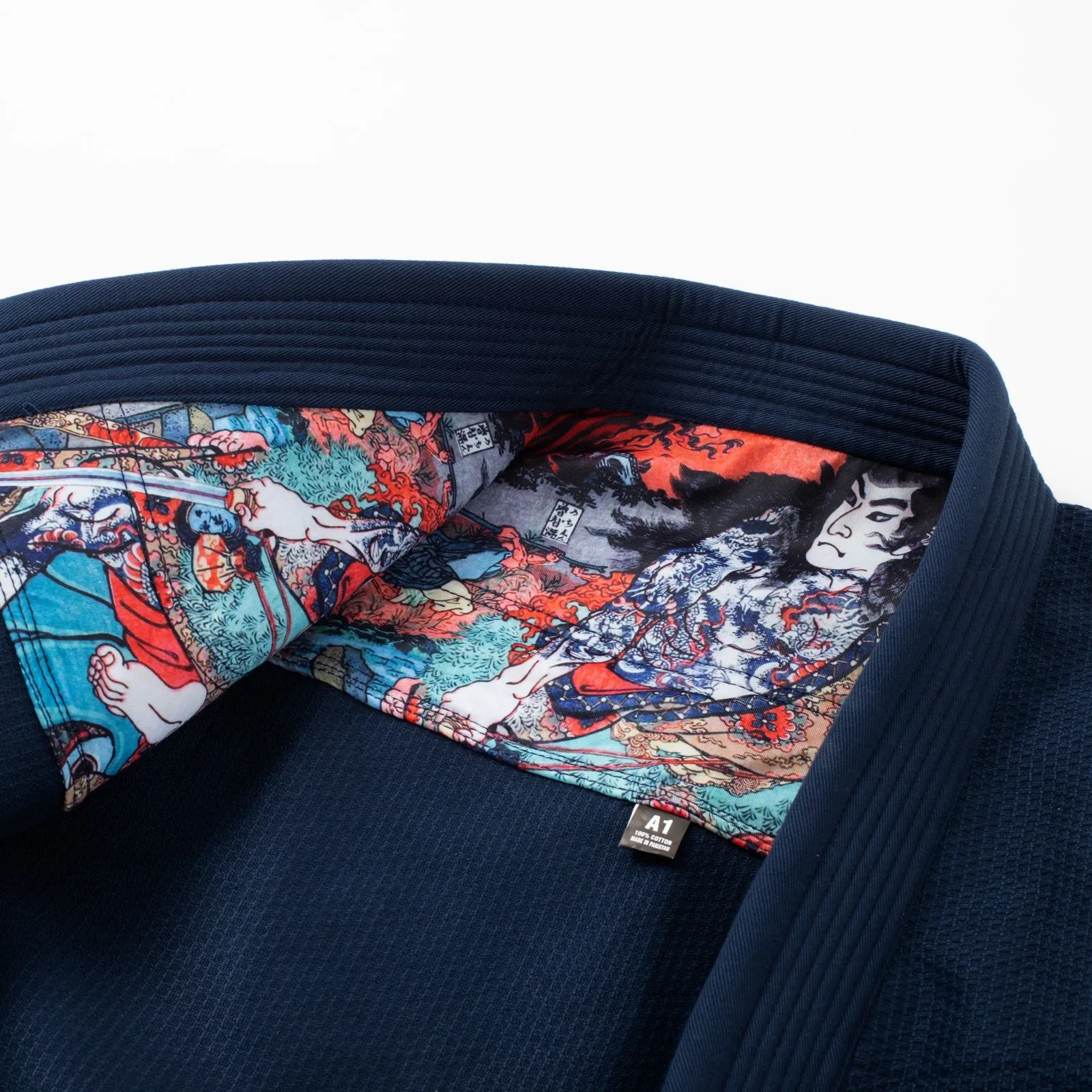 Kitsune "Red Skies" Women's BJJ Gi - Navy Blue