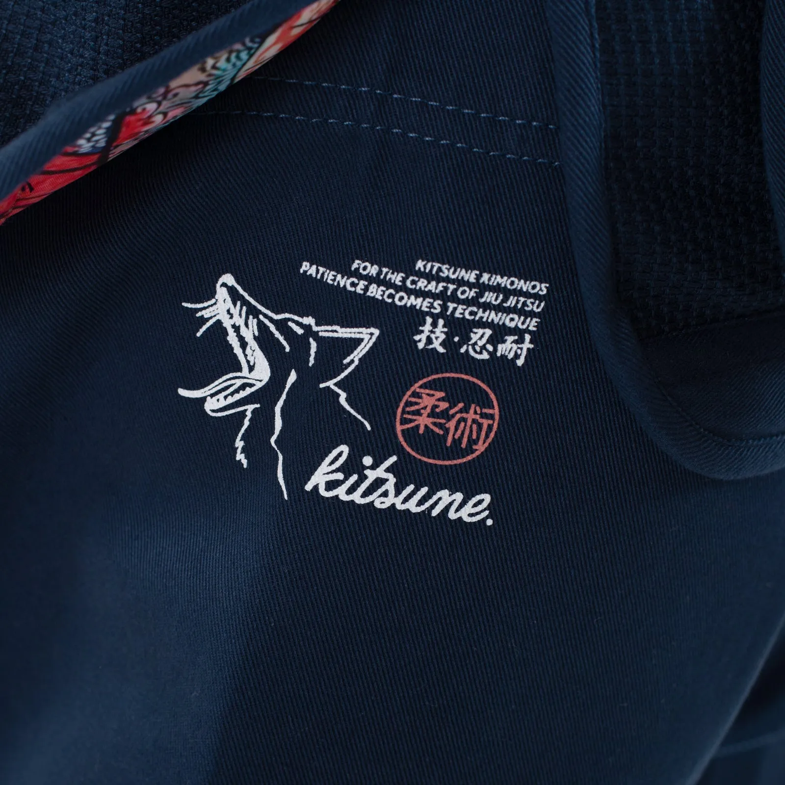 Kitsune "Red Skies" Women's BJJ Gi - Navy Blue