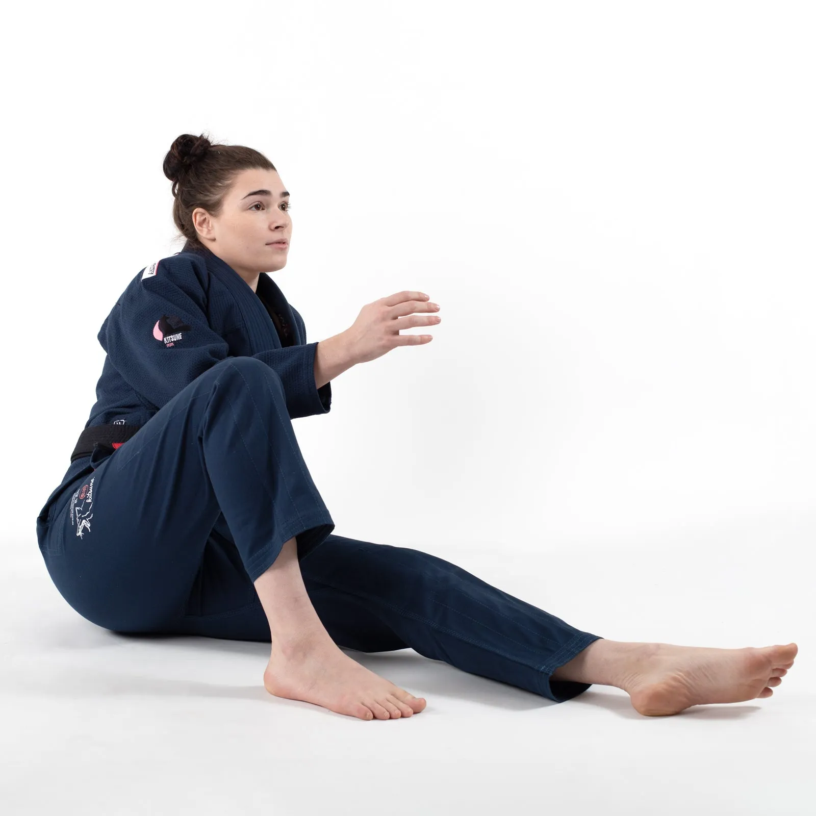 Kitsune "Red Skies" Women's BJJ Gi - Navy Blue