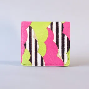 Kyo-Yuzen Leather Fold Wallet - 001