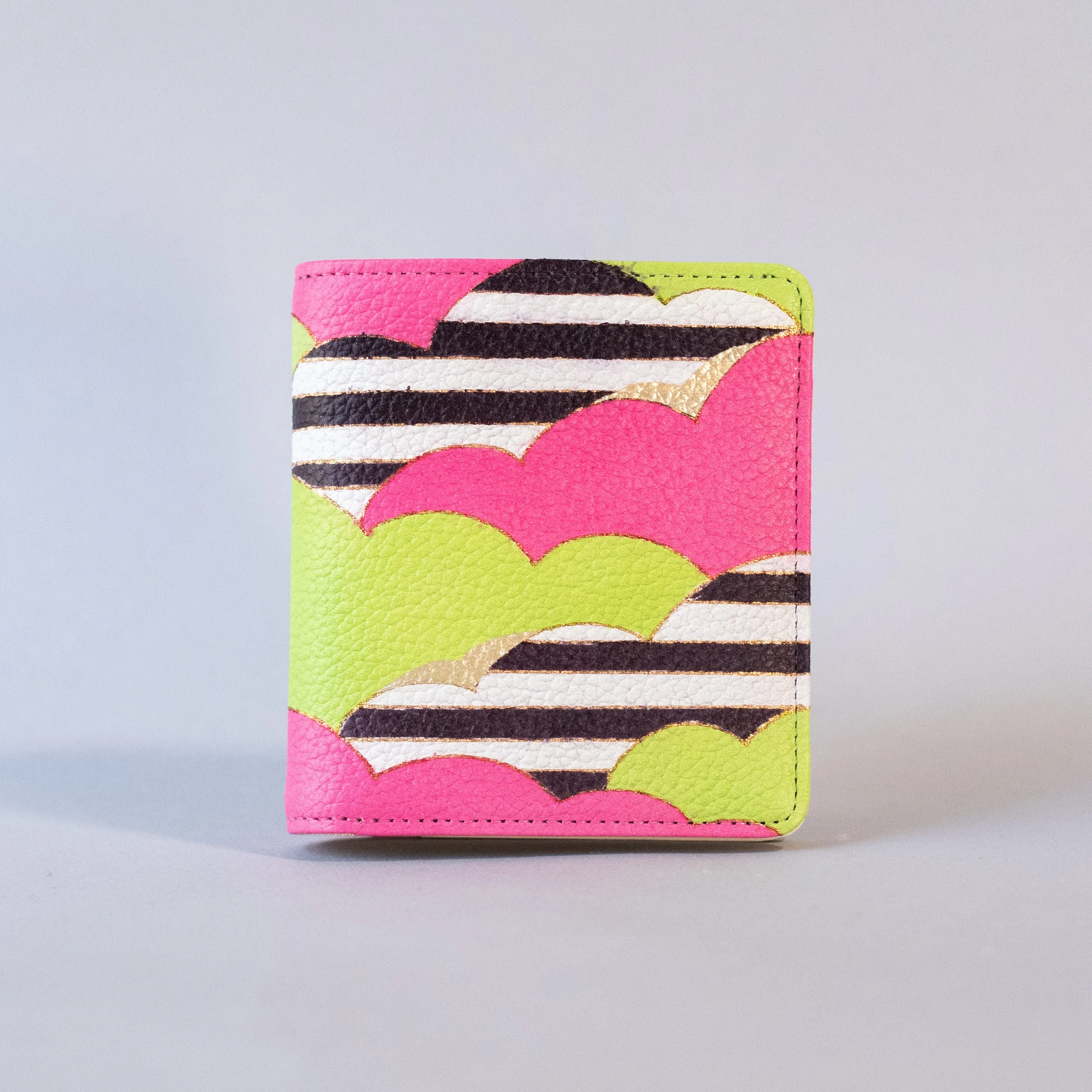 Kyo-Yuzen Leather Fold Wallet - 001