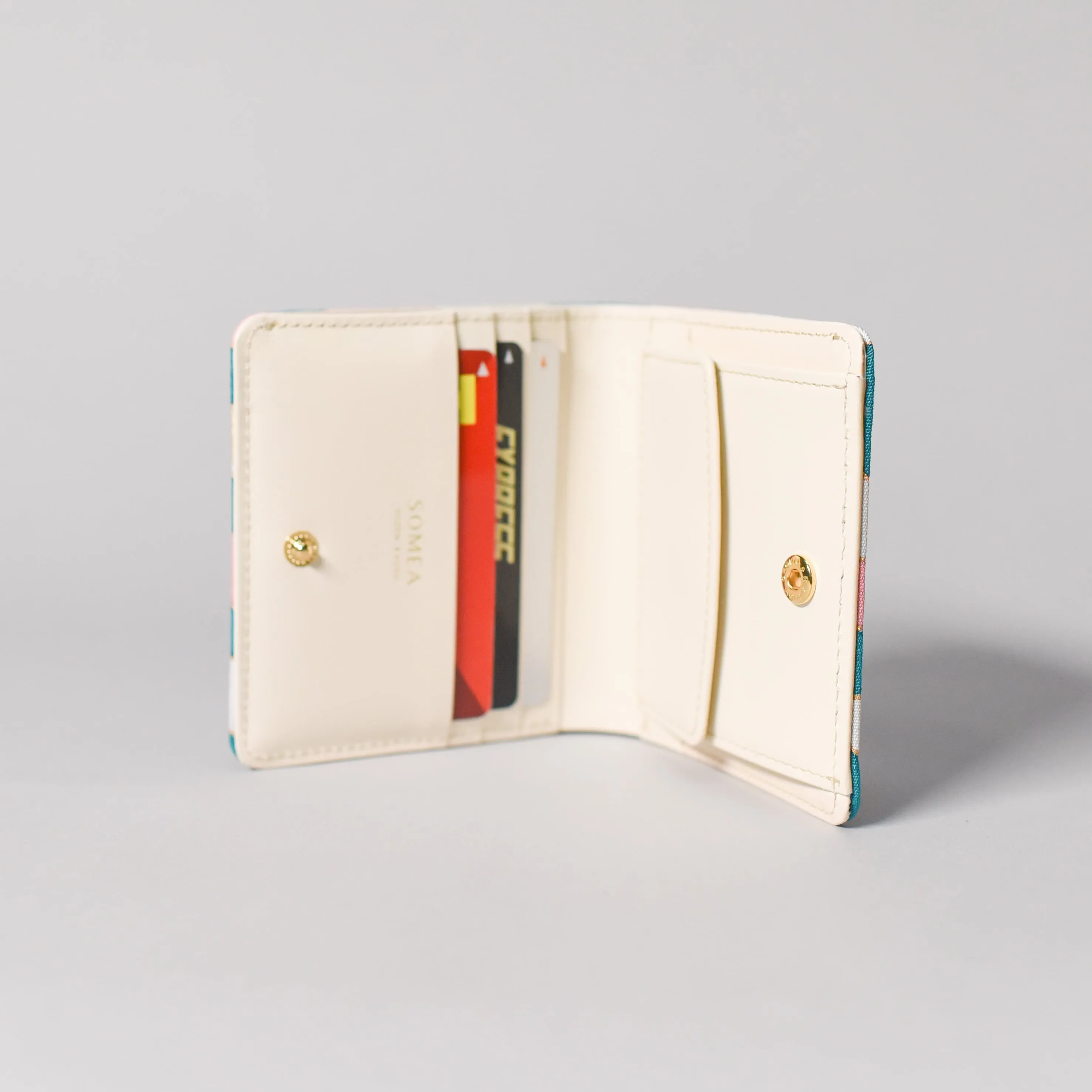 Kyo-Yuzen Leather Fold Wallet - 001