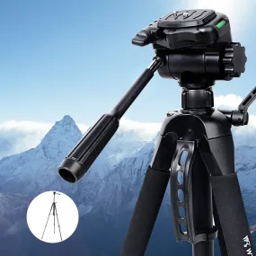 Lightweight 160cm Camera Tripod with 3-Way Panhead - Weifeng