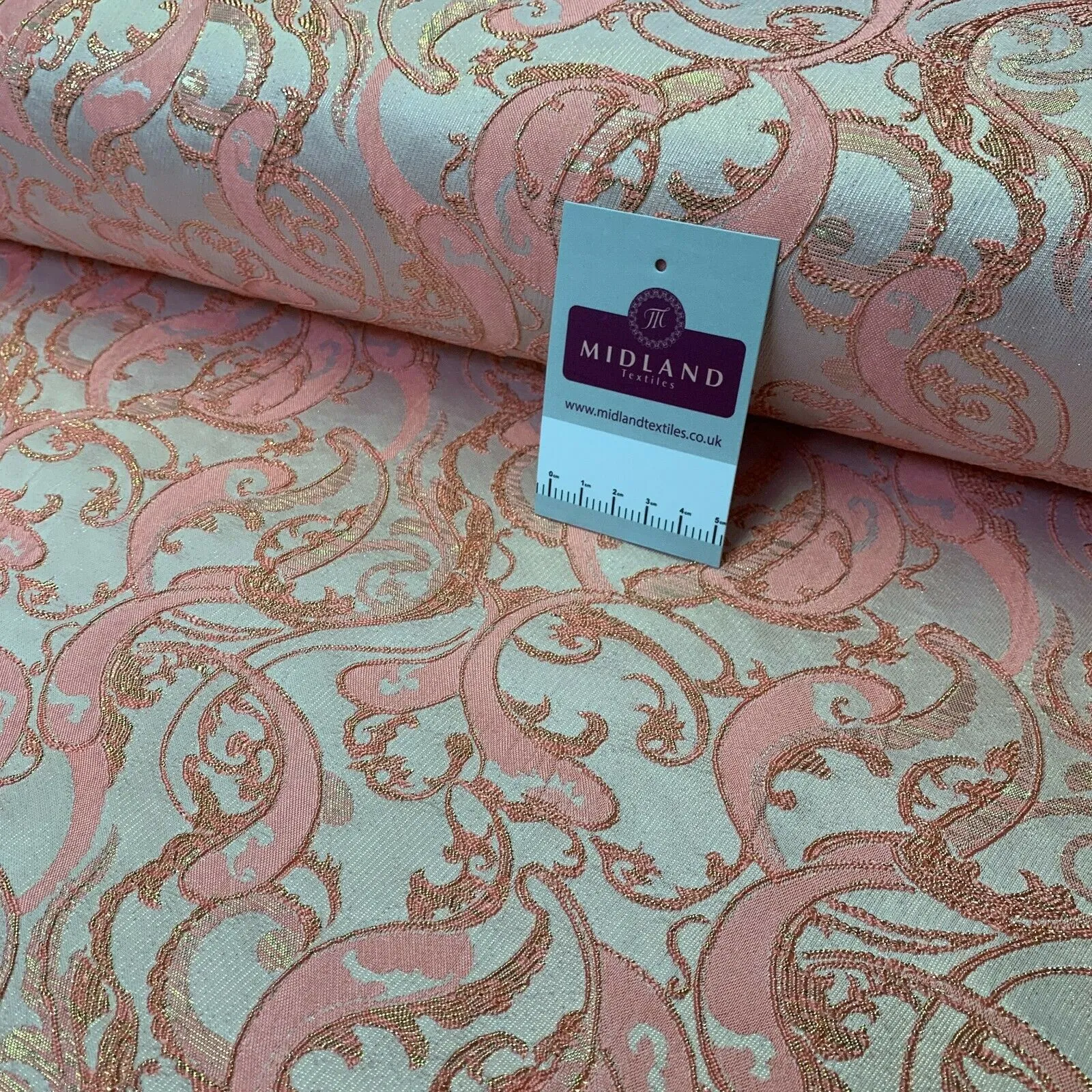 Lurex Ornamental Brocade wedding fabric M1498 Mtex