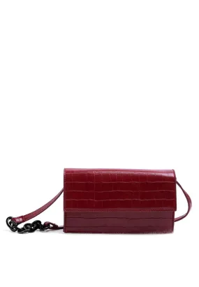 Maroon Chain Sling Bag