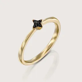 Mars Ring With Black Diamonds
