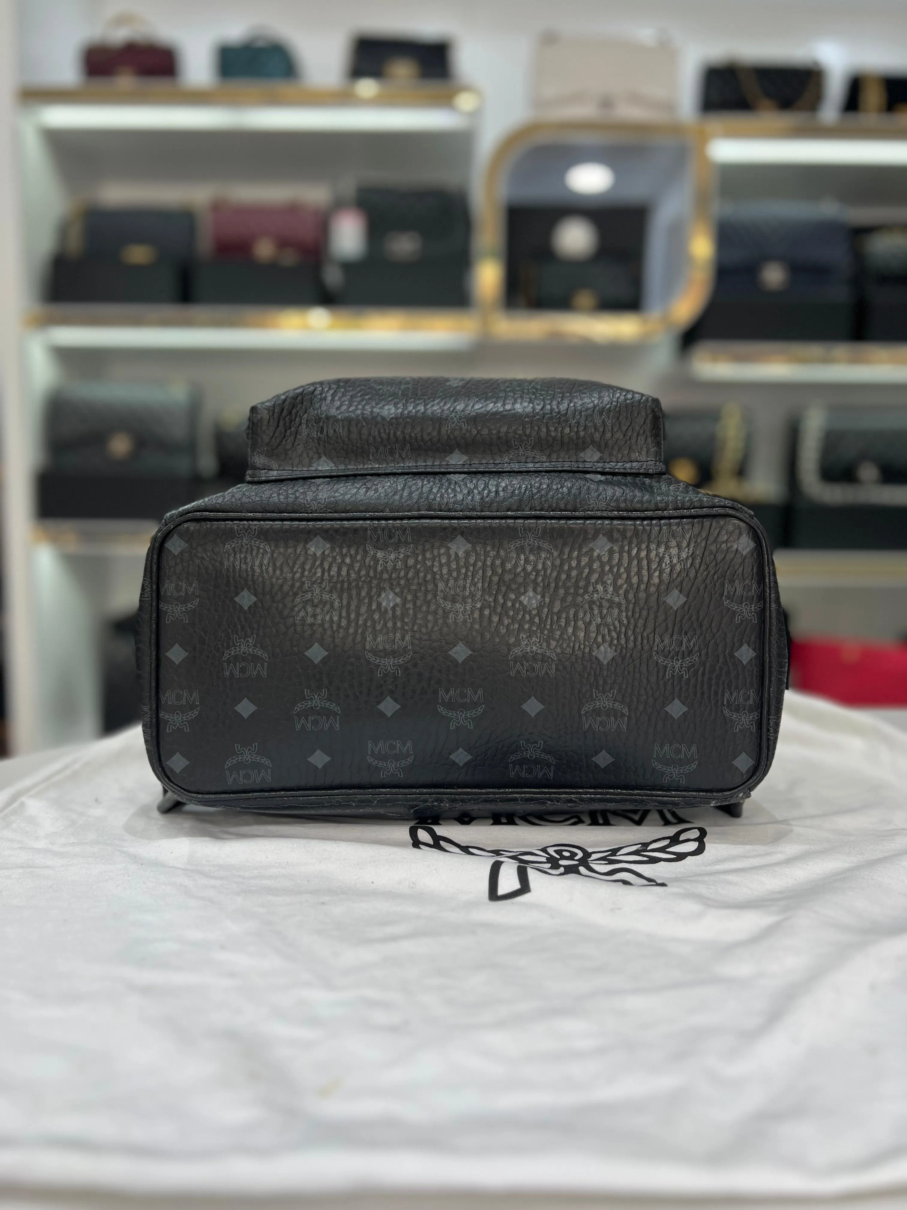 MCM As New Stark Medium Backpack For Unisex
