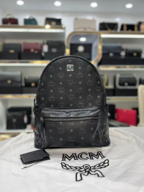 MCM As New Stark Medium Backpack For Unisex