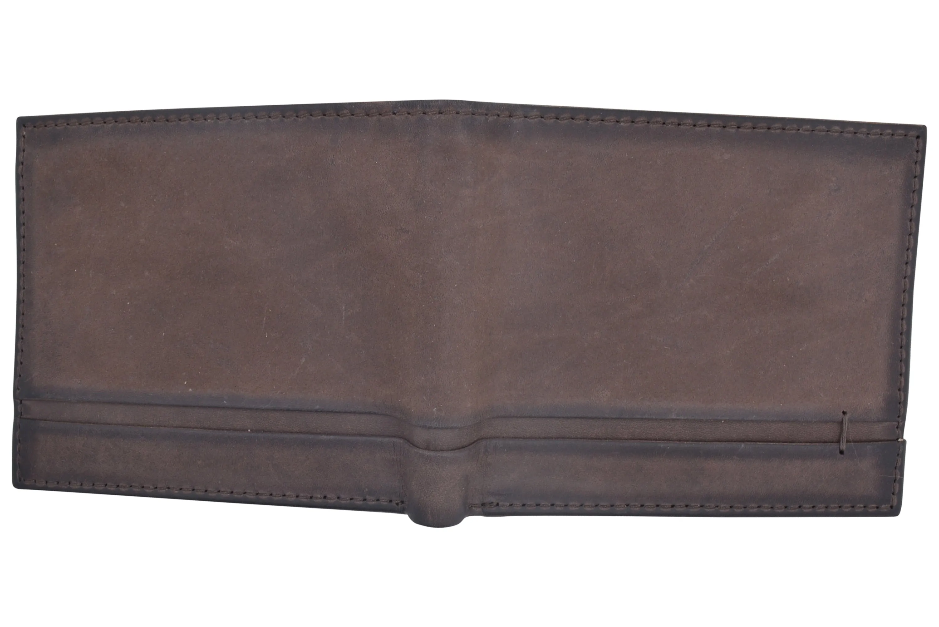 Men's Leather Wallet RFID Blocking Slim Bifold with 9 Credit Card Pockets & ID Window