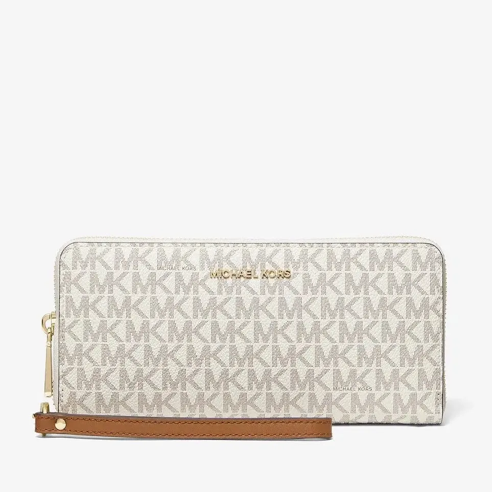 Michael Michael Kors Large Logo Continental Wallet, cream