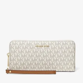 Michael Michael Kors Large Logo Continental Wallet, cream