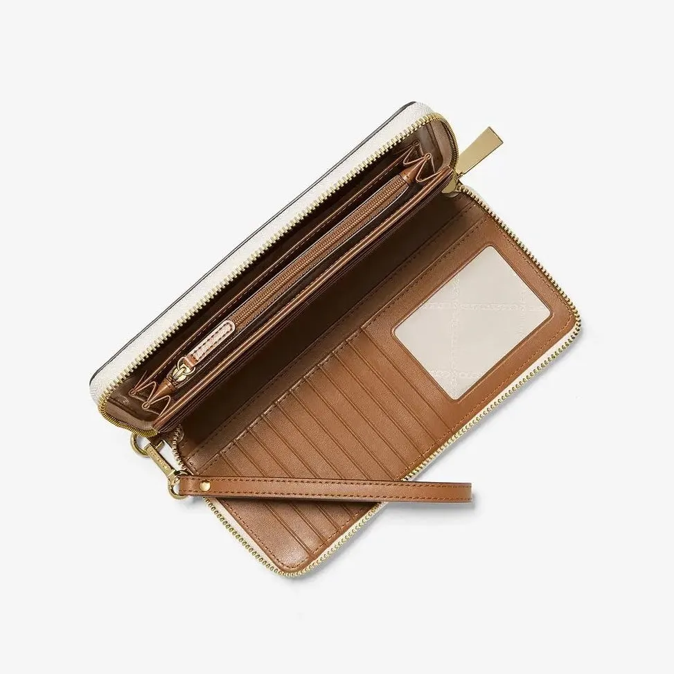 Michael Michael Kors Large Logo Continental Wallet, cream