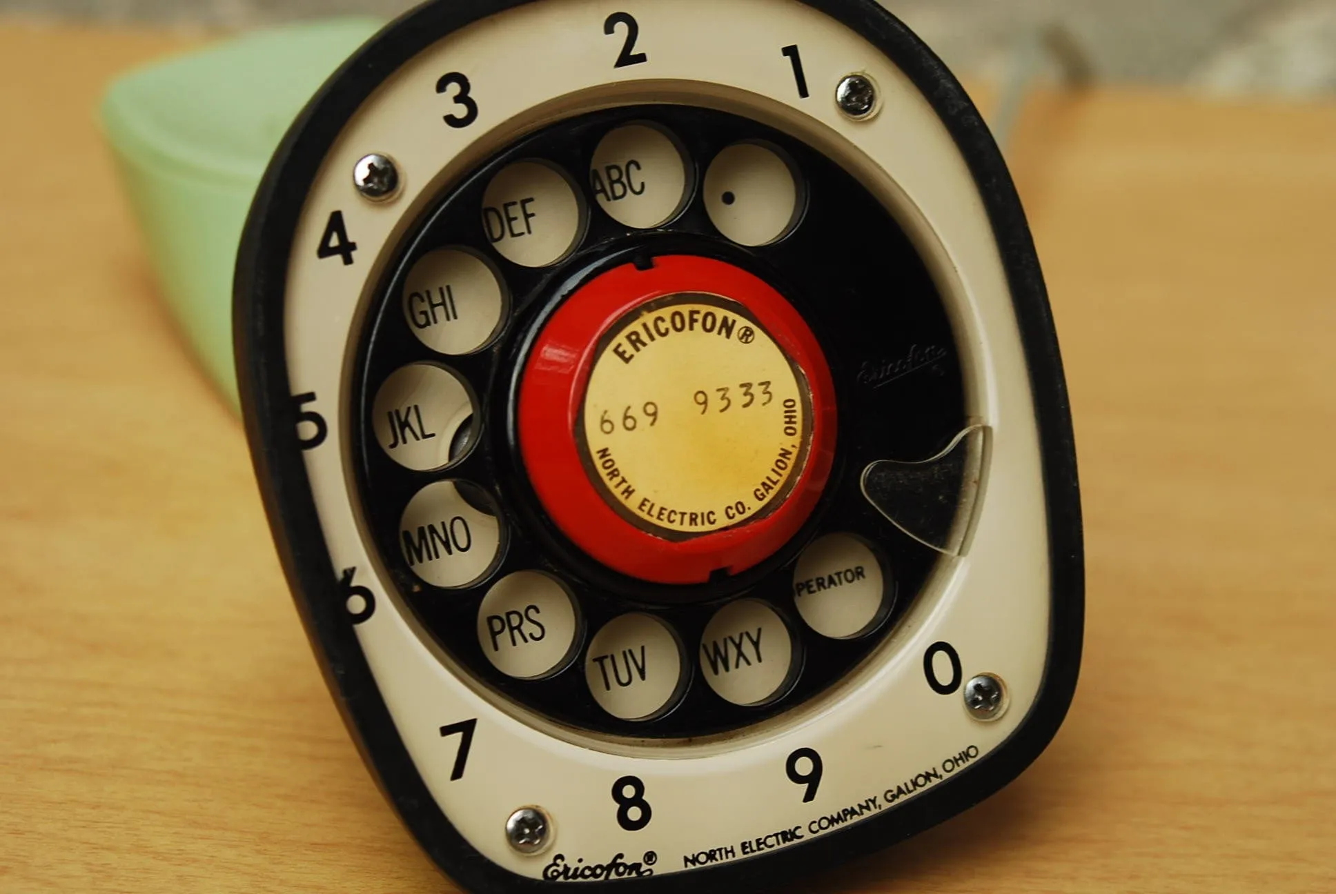 Mint Green Ericofon Vintage Telephone by North Electric