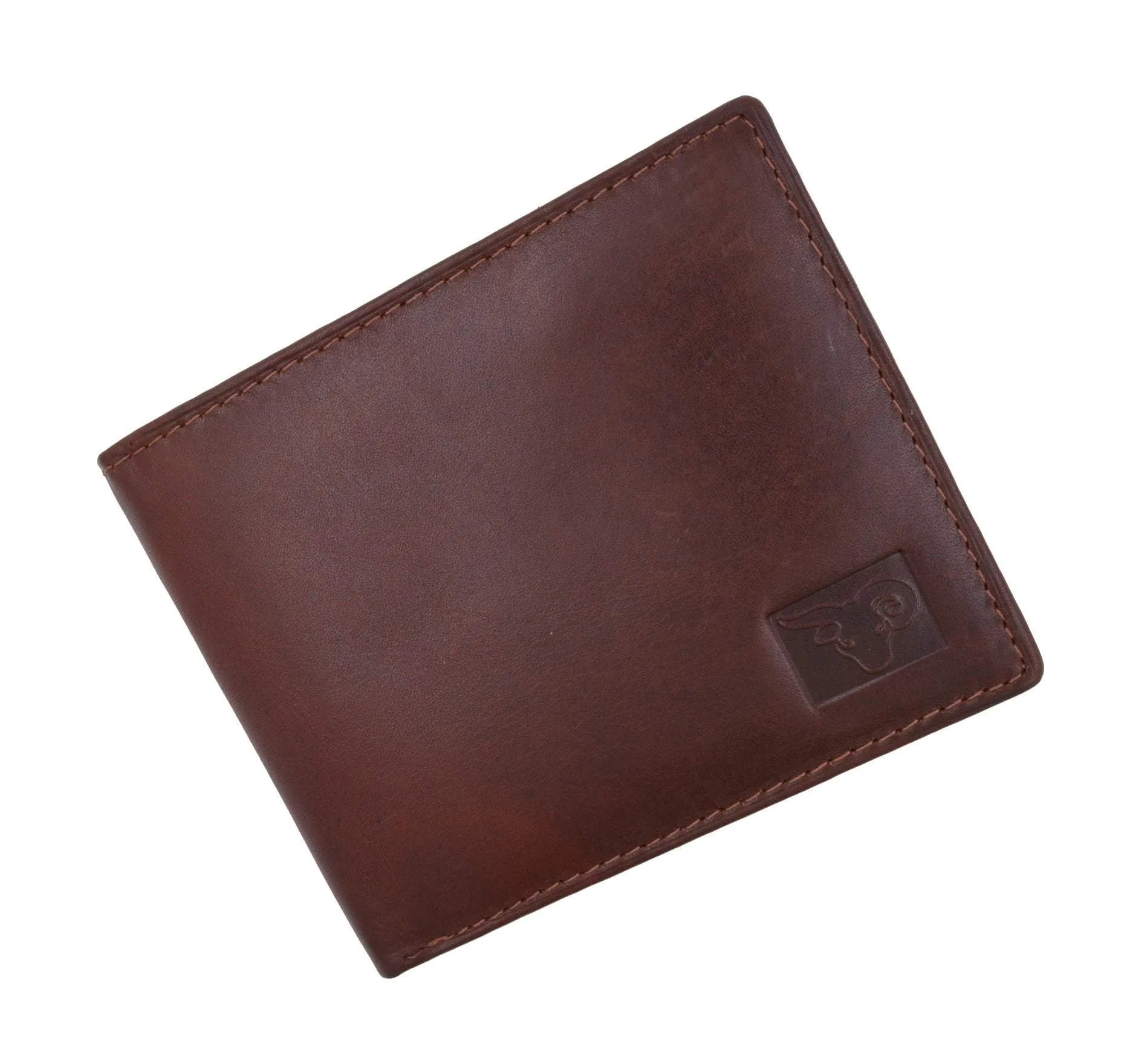 New Cavelio Multi Capacity Middle Flap ID Card Holder Bifold Wallet High Quality Genuine Leather 730052 (C)