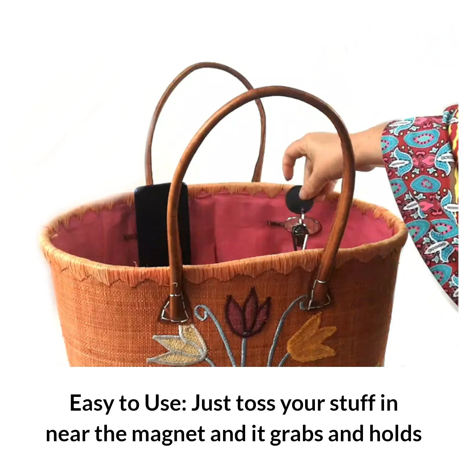 'No Thanks' | Magnetic Phone & Key holder | For your bag, your car, your kitchen and more