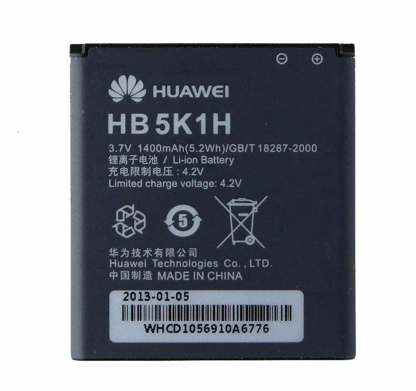 OEM Huawei HB5K1H 1400 mAh Replacement Battery for Huawei M865/Ascend 2/Sonic