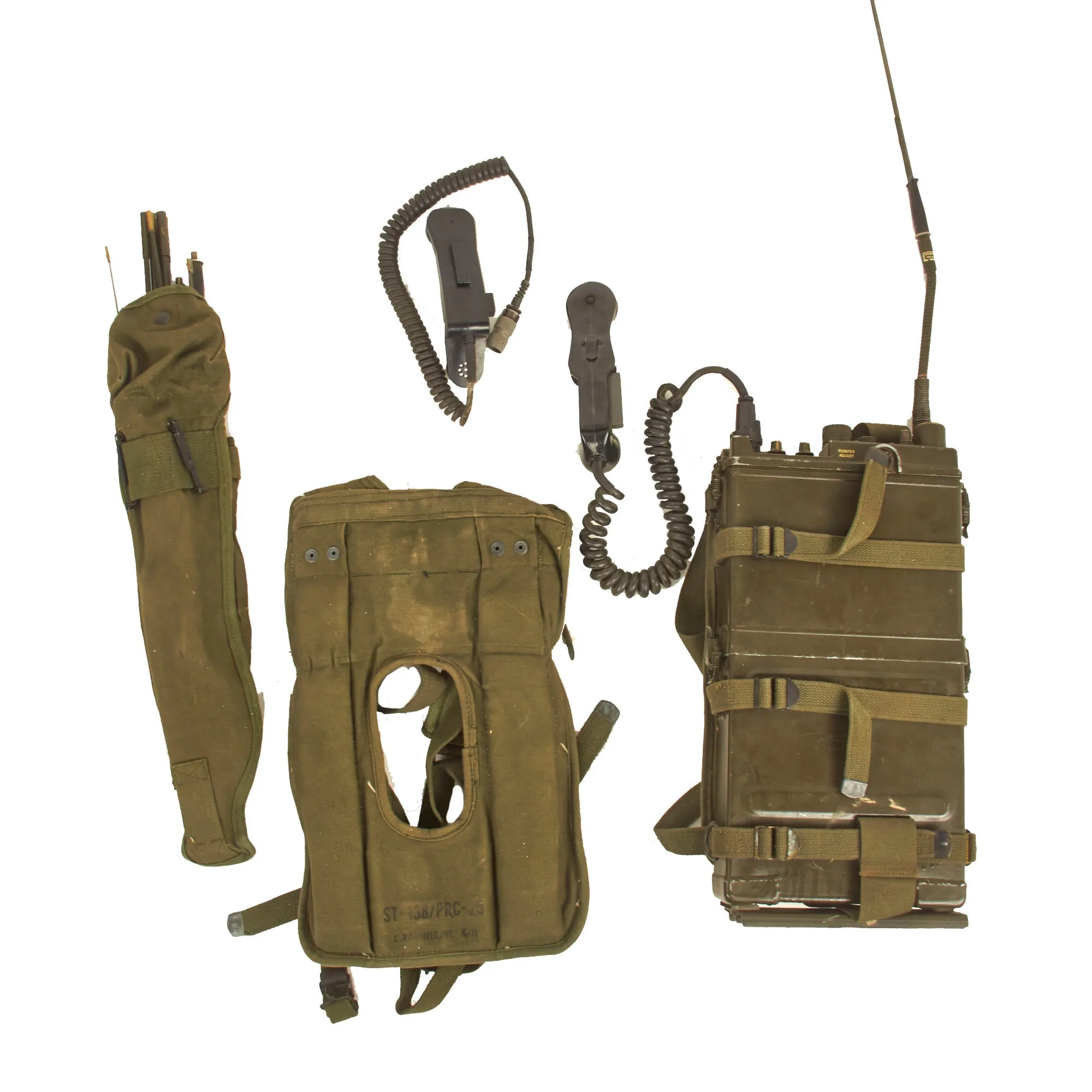 Original U.S. Korean & Vietnam War Era RT-176 AN/PRC-10 Backpack Radio Rig