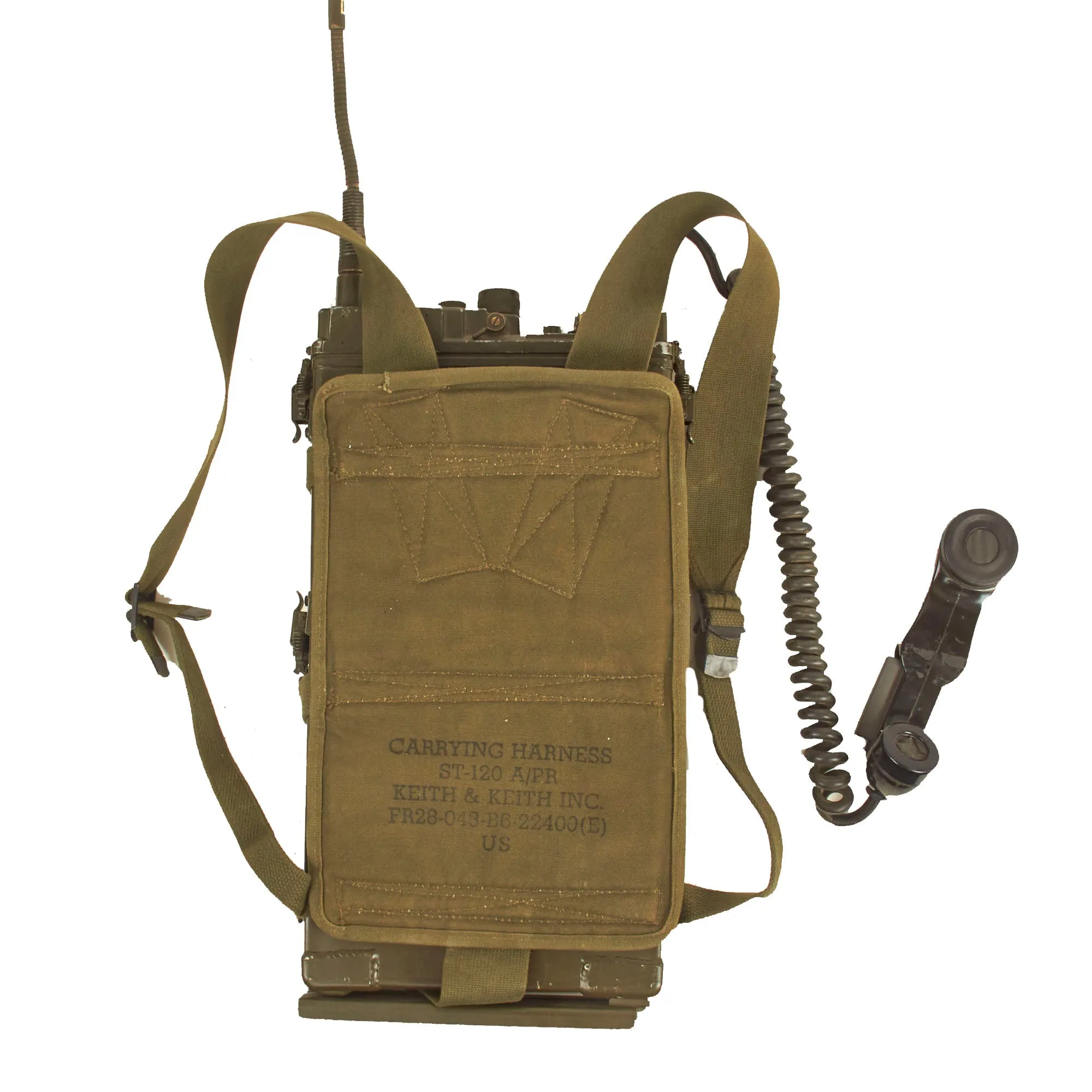 Original U.S. Korean & Vietnam War Era RT-176 AN/PRC-10 Backpack Radio Rig