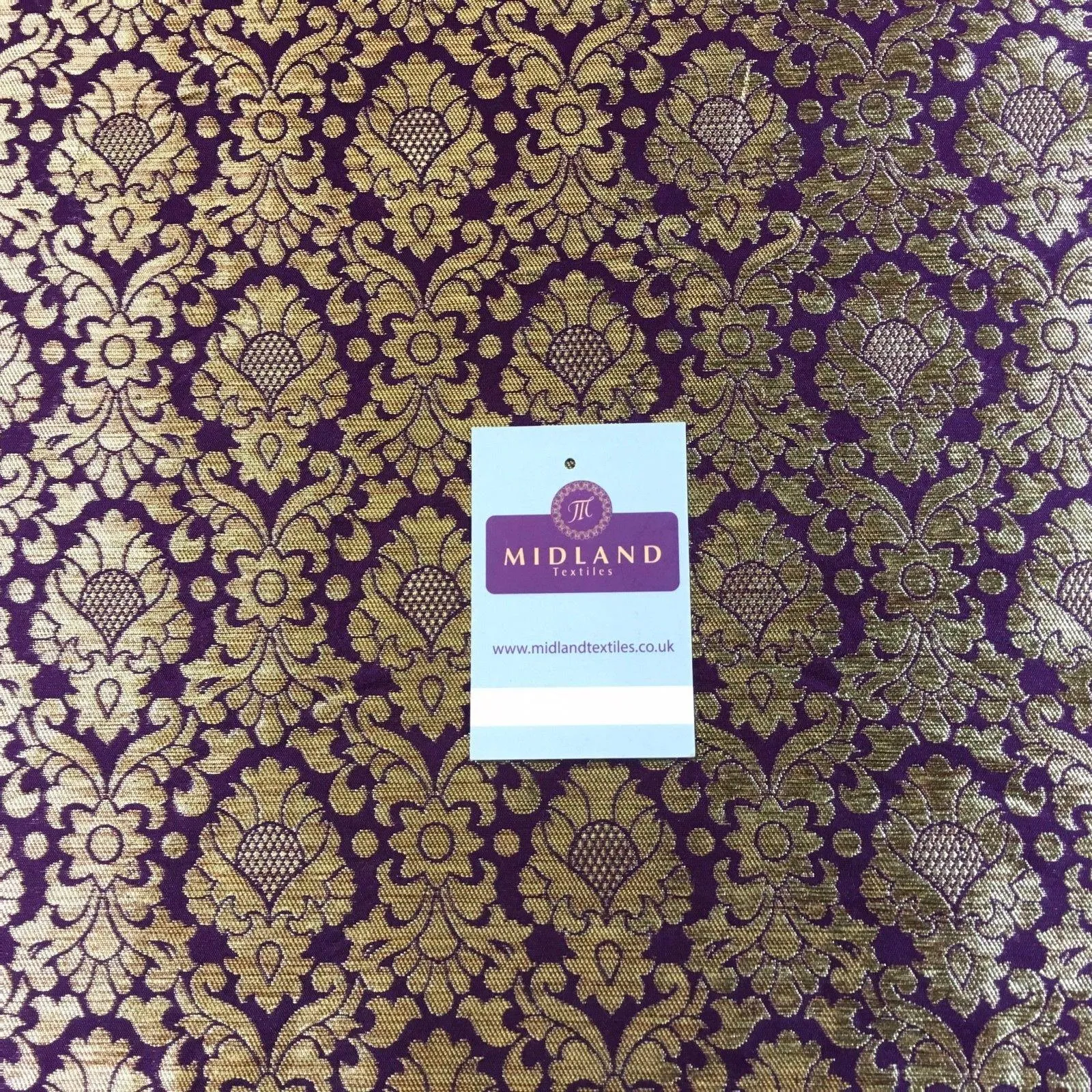 Ornate Ornamental Gold Metallic Bridal Banarsi Brocade 44" Wide M777 Mtex