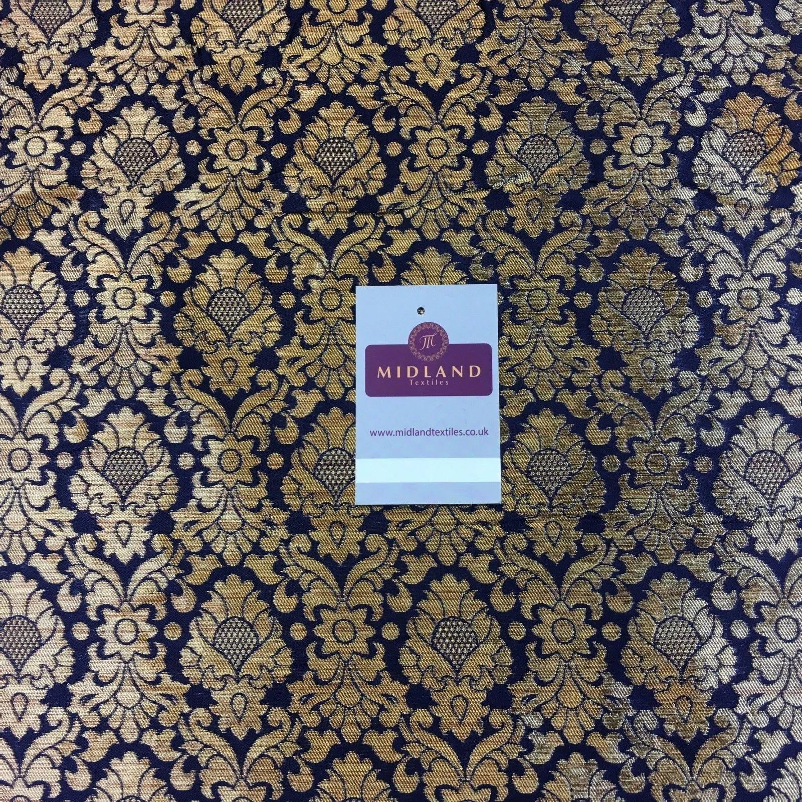 Ornate Ornamental Gold Metallic Bridal Banarsi Brocade 44" Wide M777 Mtex