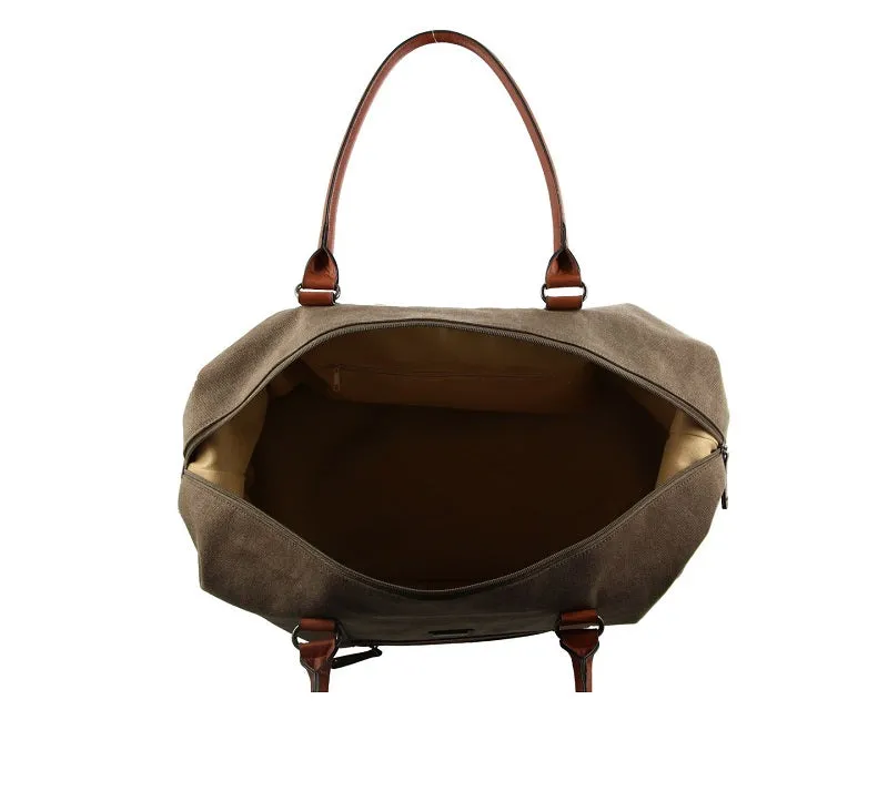 Pierre Cardin - PC2578 Canvas Overnight Travel Bag - Brown