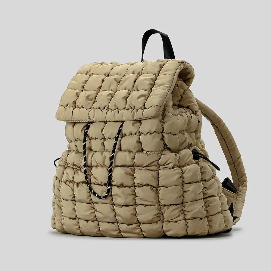 QUILTED PUFFER BACKPACK