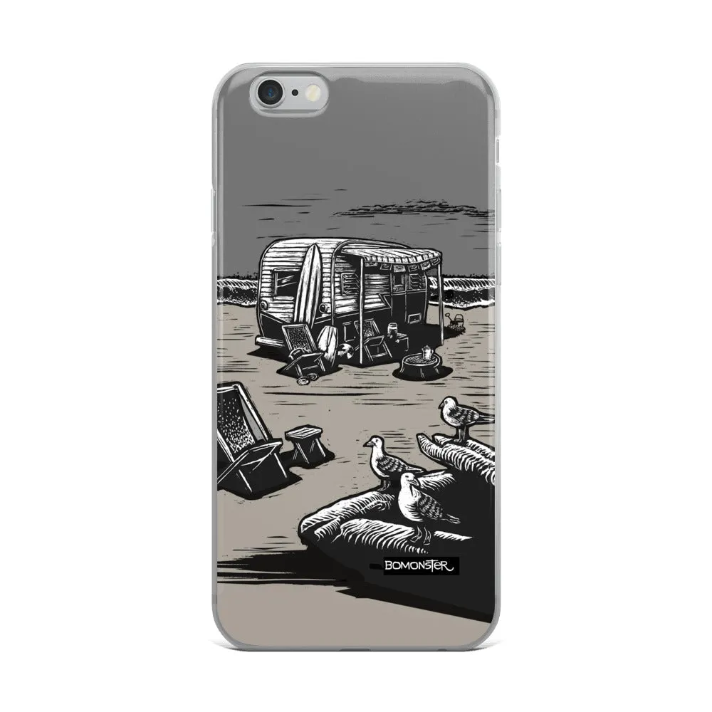 "Vintage Beach Trailer" iPhone Case