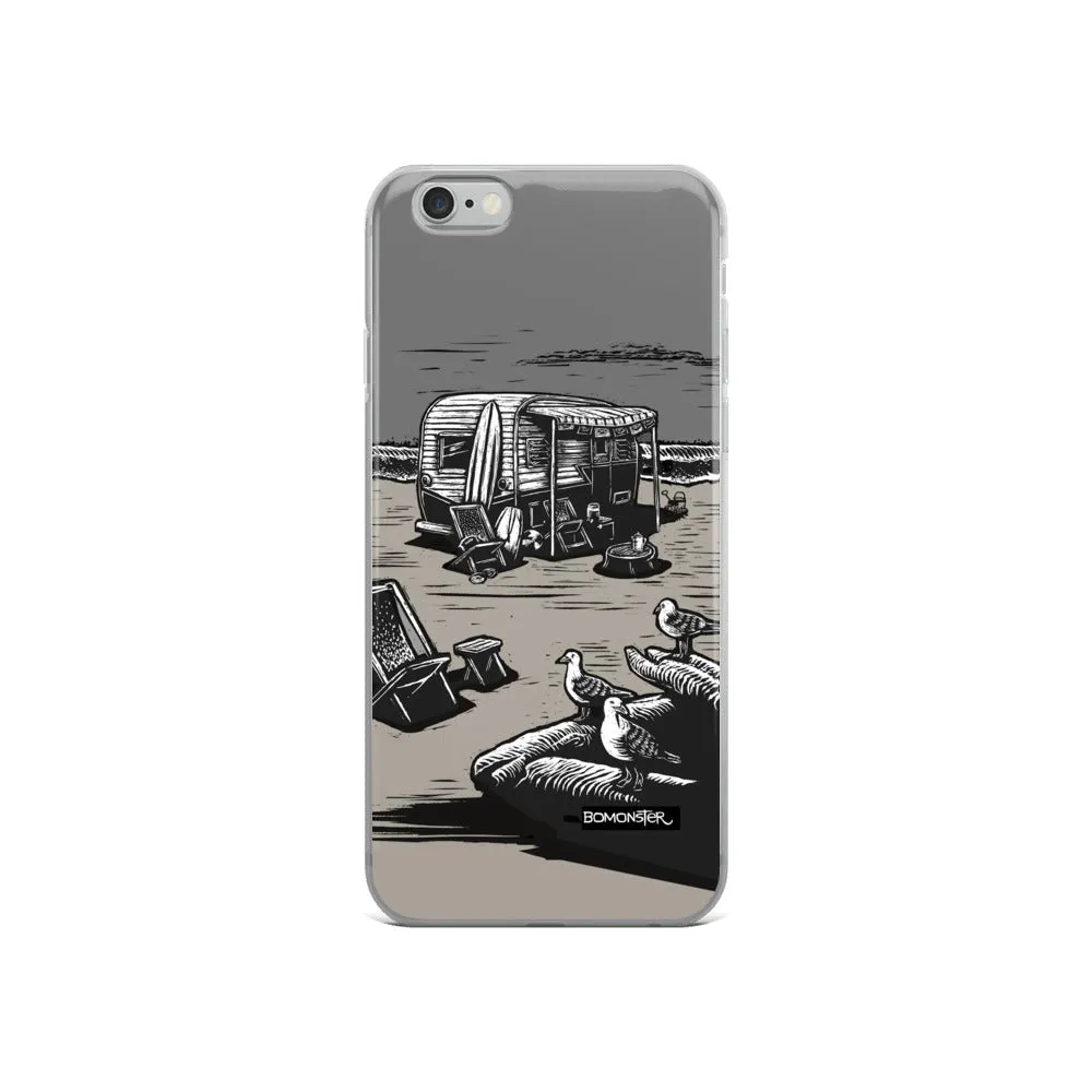 "Vintage Beach Trailer" iPhone Case