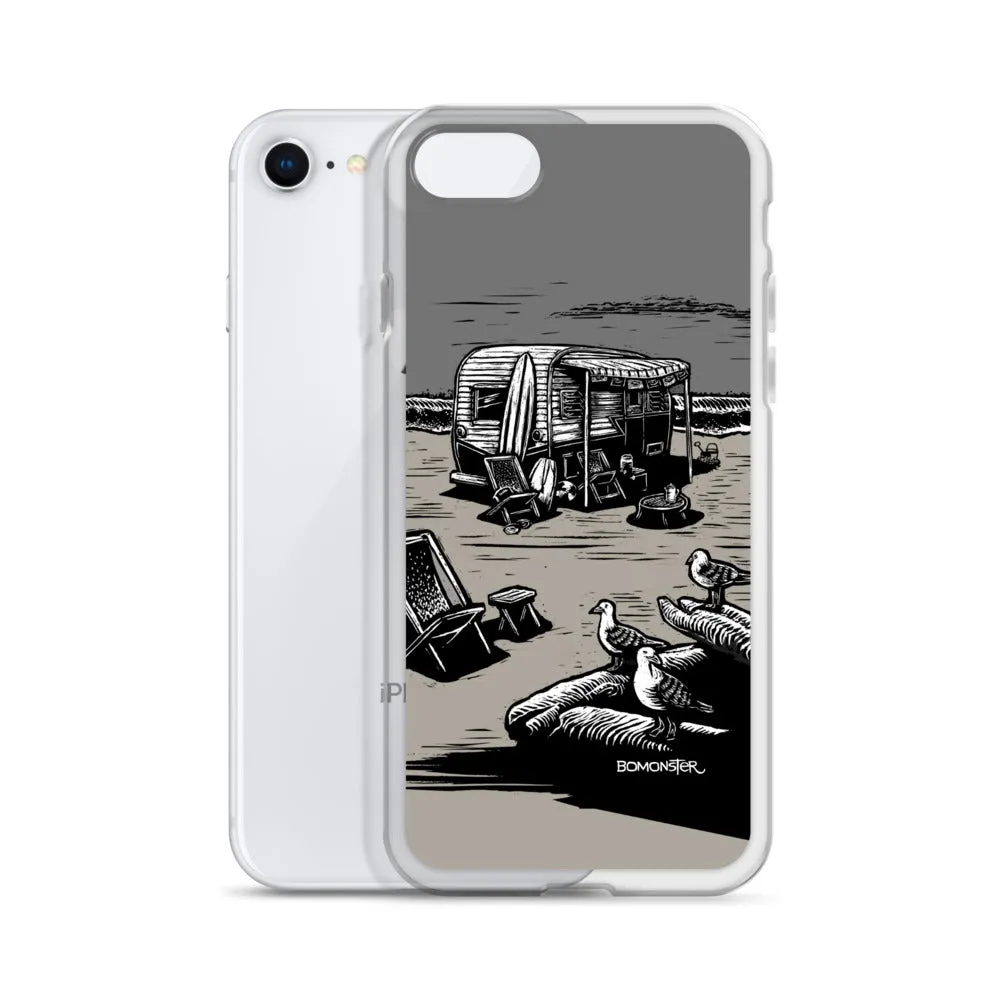 "Vintage Beach Trailer" iPhone Case