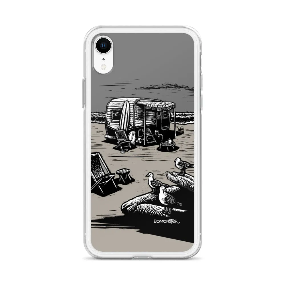 "Vintage Beach Trailer" iPhone Case
