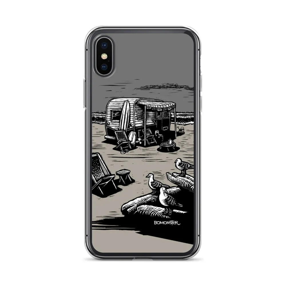 "Vintage Beach Trailer" iPhone Case