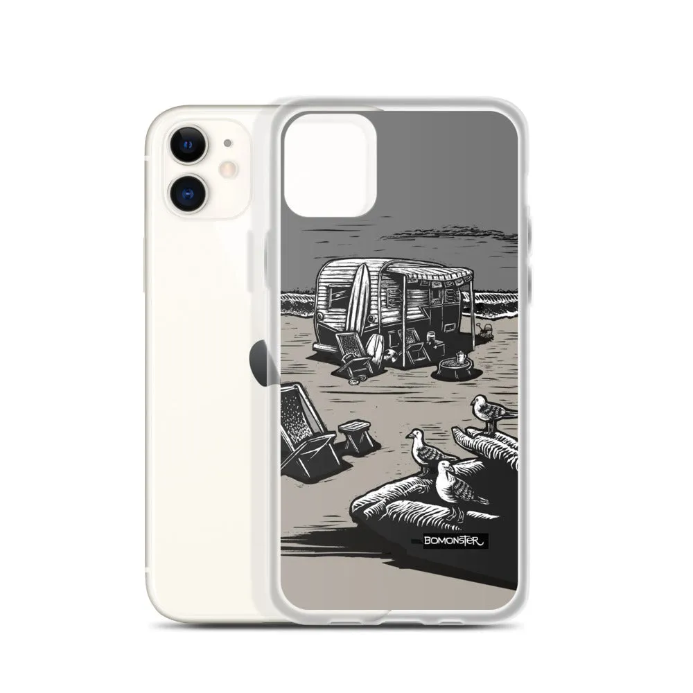 "Vintage Beach Trailer" iPhone Case