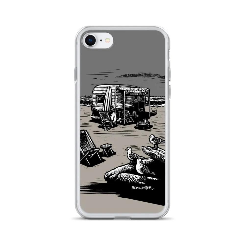 "Vintage Beach Trailer" iPhone Case