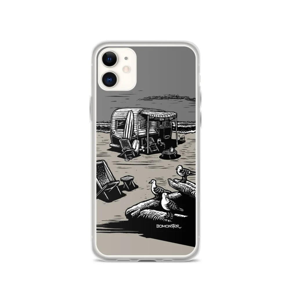 "Vintage Beach Trailer" iPhone Case
